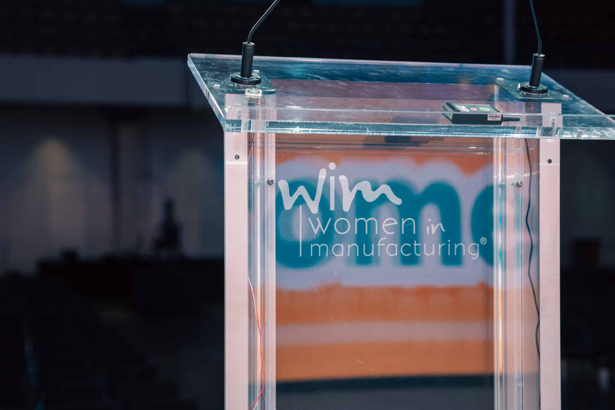 Women in Manufacturing podium